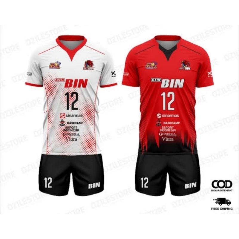 Stelan kaos voli STIN BIN jersey proliga 2024