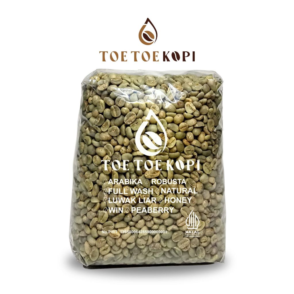 

Green Bean Kopi Arabika Full Wash 1kg
