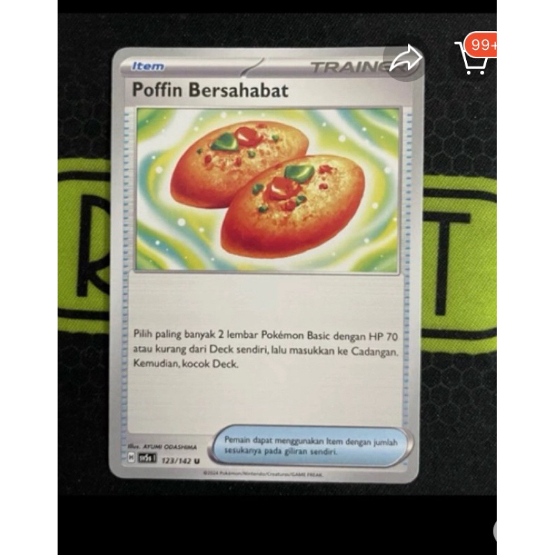 kartu pokemon poffin bersahabat original