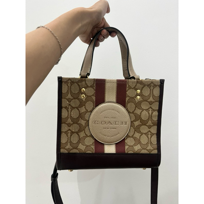 preloved coach dempsey tote 22