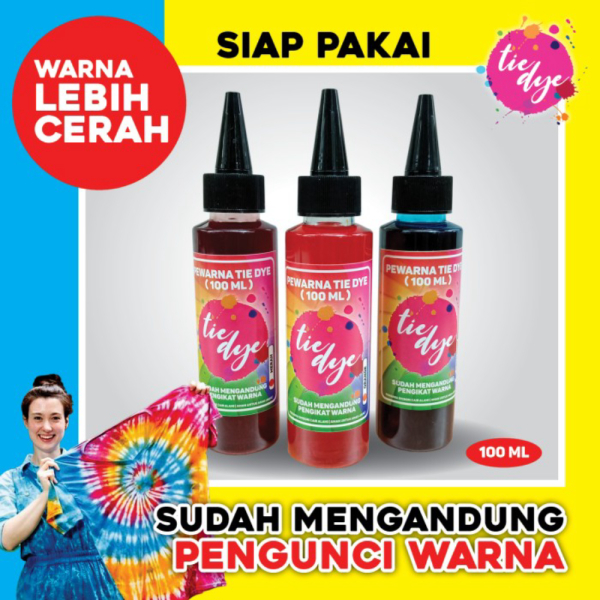 

Pewarna Tie Dye / Tinta Tie Dye / Pewarna Kaos Tekstil / Tie Dye Cair - Pink