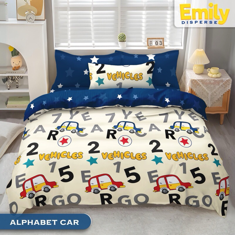 SPREI ANAK MOTIF ALPHABET CARS // SEPREI HOMEMADE MOTIF ALPHABET