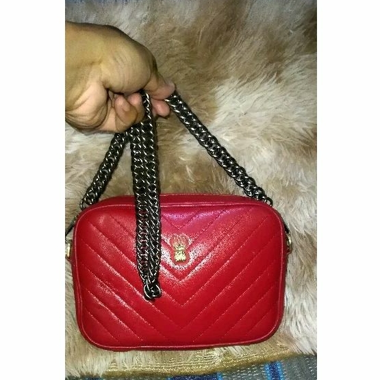 Tas SLing Rantai Brand MARJA KURKI Kulit Asli