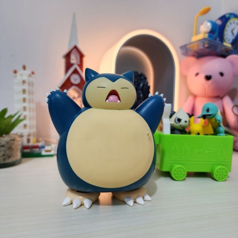 WCT Pokemon Snorlax Deluxe Action Battle Figure 4.5” Soft Belly