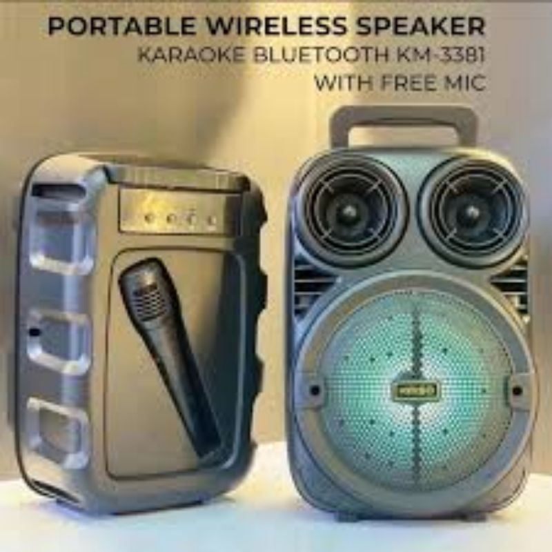 SPEAKER PORTABLE MIKO KIMISO  MKC-338 UKURAN 6,8 INCHI /UKURAN  8,8 INCHI  QS-780