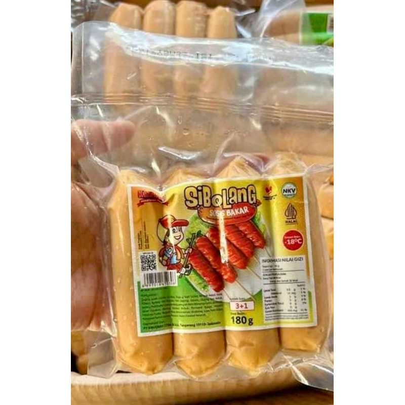 

Sibolang Sosis Bakar Isi 3 gratis 1 (180gram)