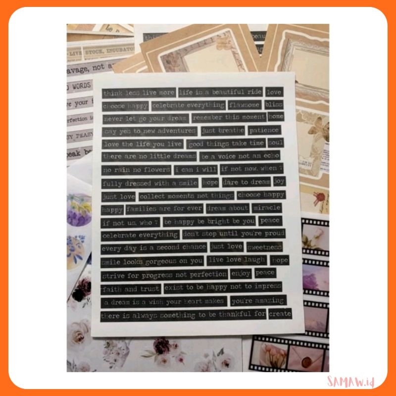 

Sticker Jurnal Matte Vintage