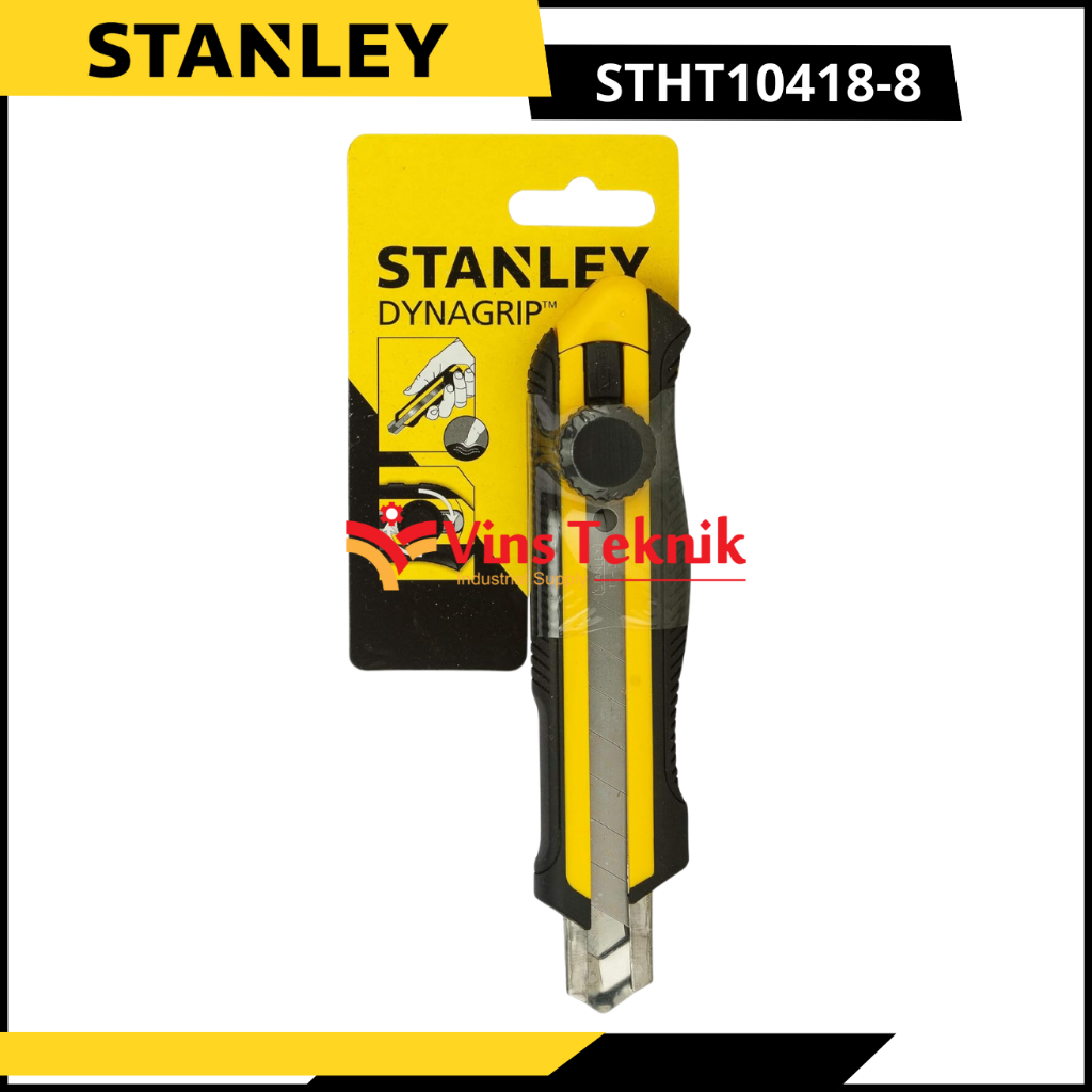 

Pisau Cutter STANLEY STHT10418-8 dynagrip snap-off knife cuter