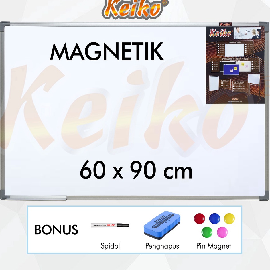 

Obral Baru Papan Tulis Whiteboard White Board Gantung Magnet Single Face Keiko 6 x 9 cm