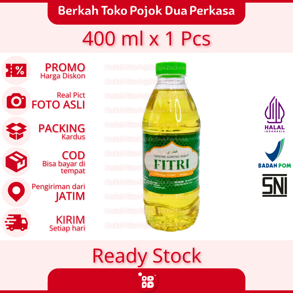 

Fitri Minyak Goreng Botol 400 ml [JATIM]