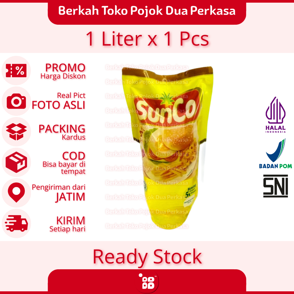 

Sunco Minyak Goreng Refill Pouch 1 Liter [JATIM]