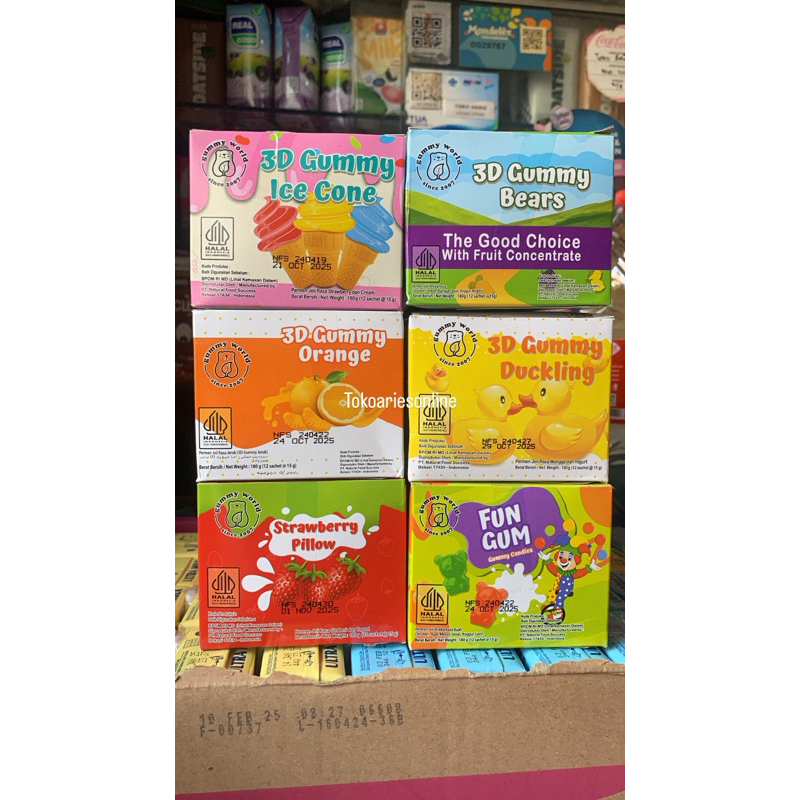 

3D Gummy isi 12pcs