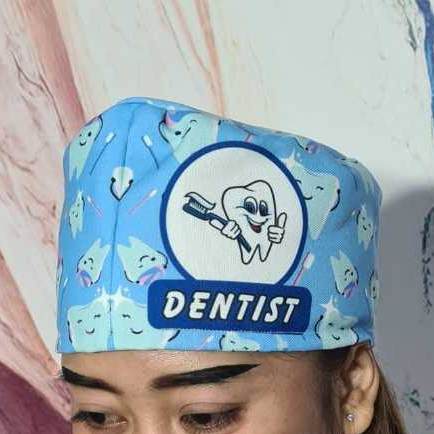 Headcap Dokter Gigi / Topi Medis / Hair Cap Dokter Gigi/ Surgical Cap  / Topi Bedah / Nurse Cap / To