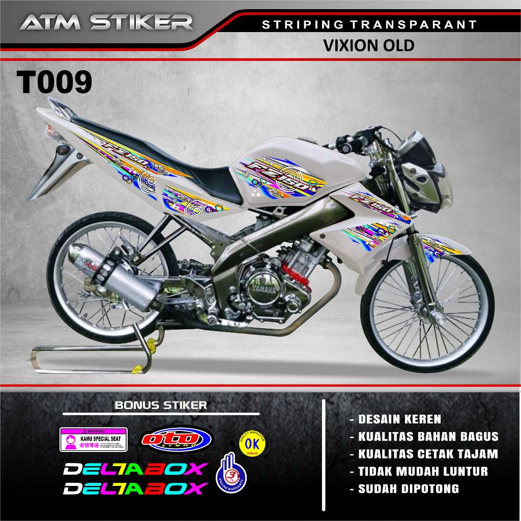Striping vixion old variasi transparant hologram