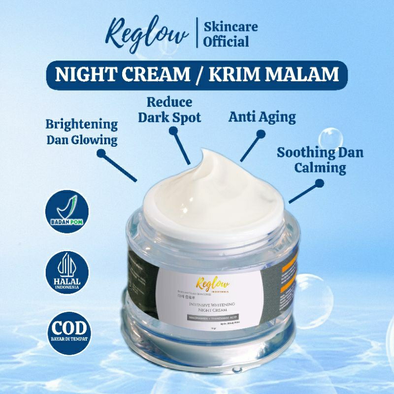 Night Cream Reglow Skincare | Krim Malam Cream Malam Reglow