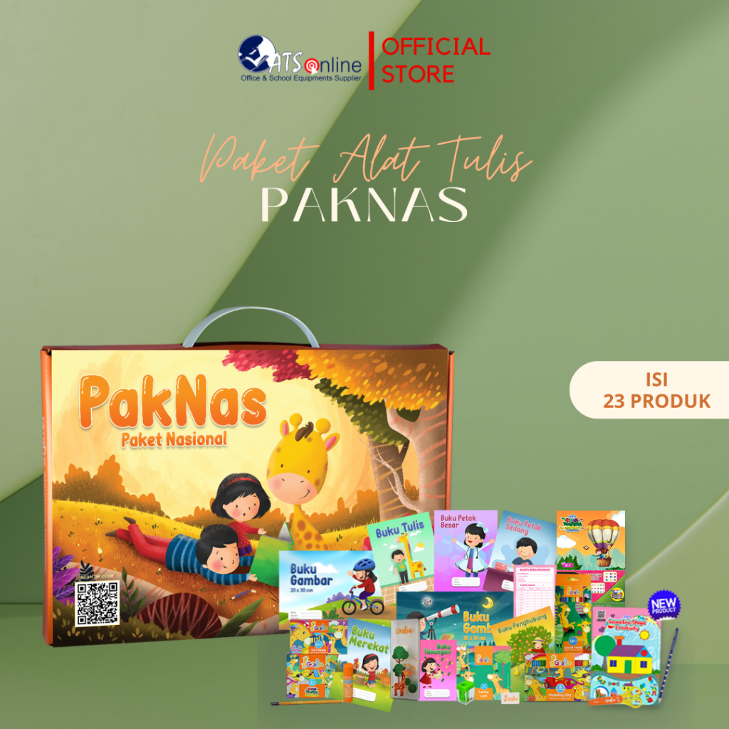 

GRAFIE PAKNAS Paket ATK Alat Tulis Anak Lengkap