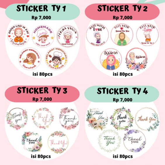 

(CKS) 2LEMBAR Sticker Thankyou Packaging Lucu - Stiker Lebaran Hari Raya Ied Fitri - Stiker Packaging Hari Raya