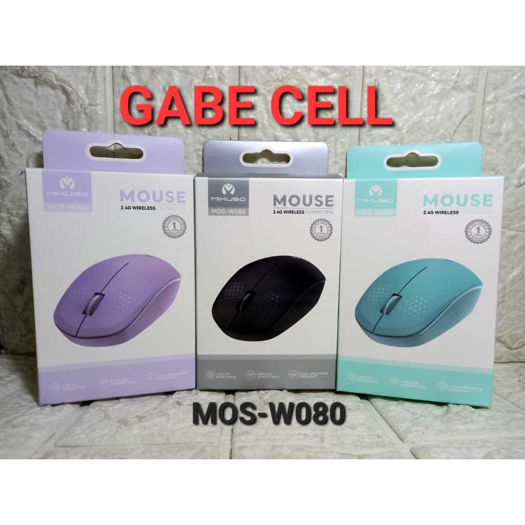 MOUSE WIRELESS W080 MIKUSO/MOUSE MIKUSO W096PRO WIRELESS-BLUETOOTH SILENT BUTTON