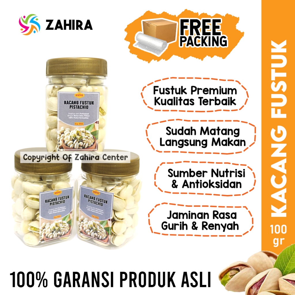 

KACANG FUSTUK TOPLES Premium 100gr Pistachio Kacang Ketawa Asli Timur Tengah Gurih Kaya Antioksidan