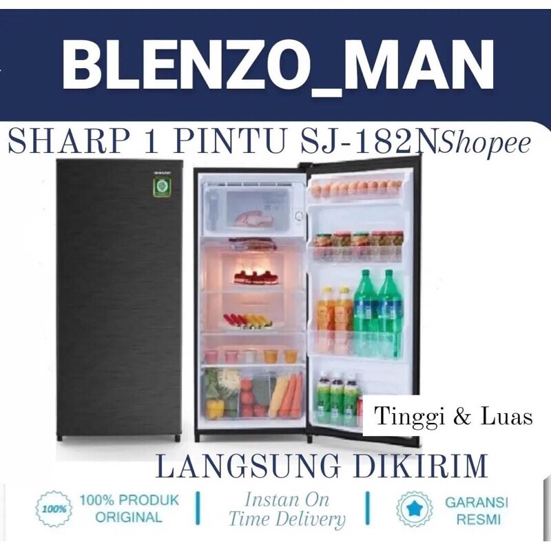 KULKAS SHARP 1 PINTU SJ-N182