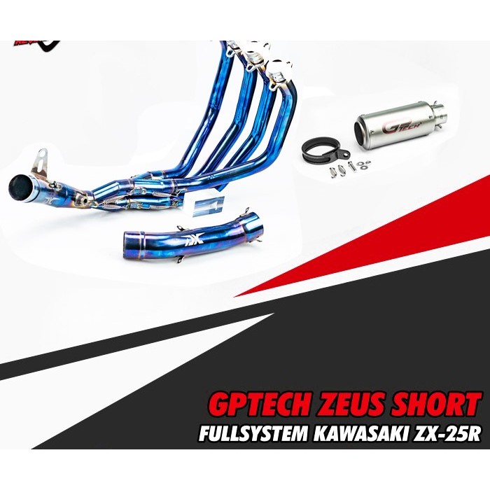 KNALPOT GPTECH FULLSYTEM KAWASAKI ZX25R - BLUE