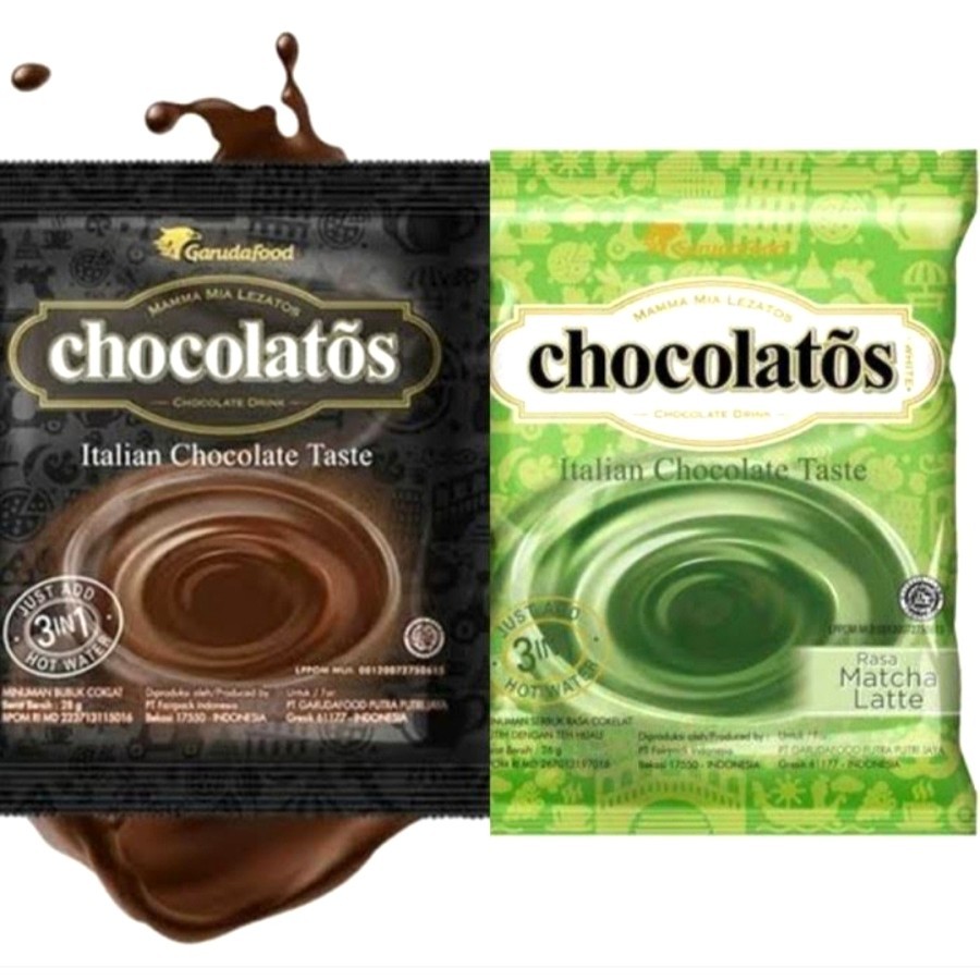 

CHOCOLATOS CHOCOLLATE , CHOCOLATOS MACHA. MINUMAN COKLAT 1 RENCENG ISI 10 CHOCOLATOS DRINK