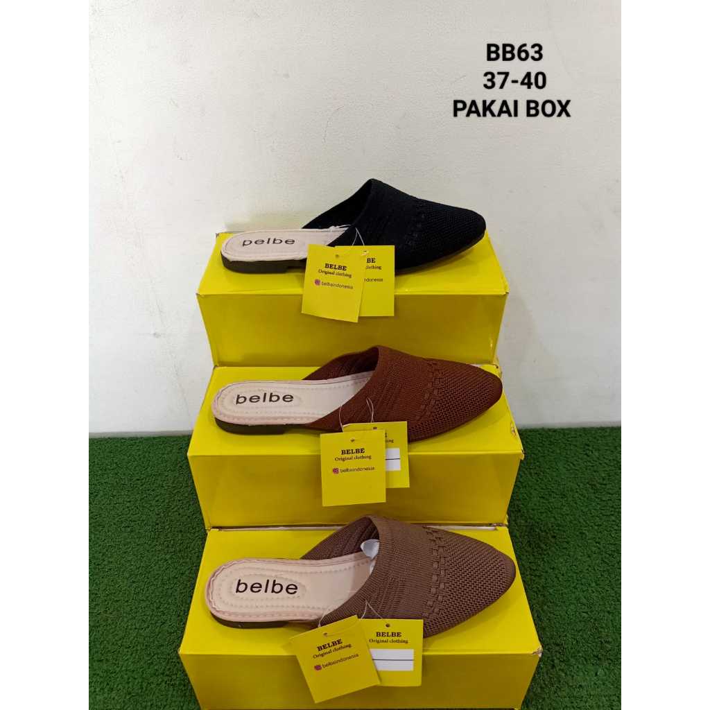 SandaL Rajut wanita belbe original import rajut slop