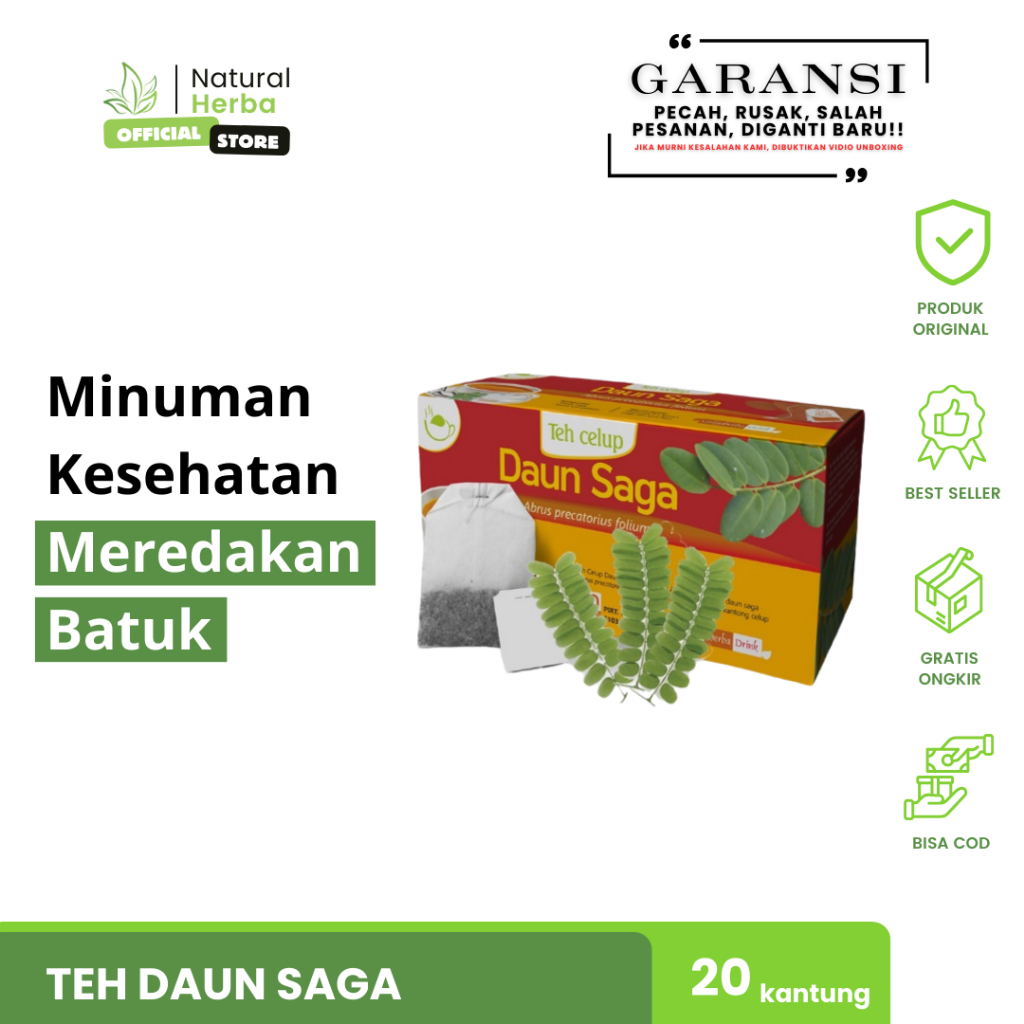 

Minuman Kesehatan Meredakan Batuk Teh Herbal Daun Saga