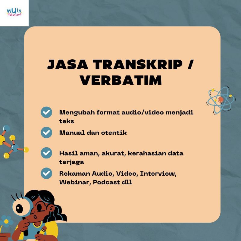 Jasa transkrip mengubah audio, video, wawancara dalam bentuk teks