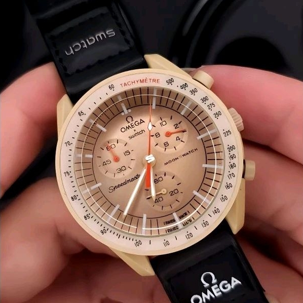 Jam tangan Quartz Chronograph Mission to Jupiter X SW Velcro strap fullset