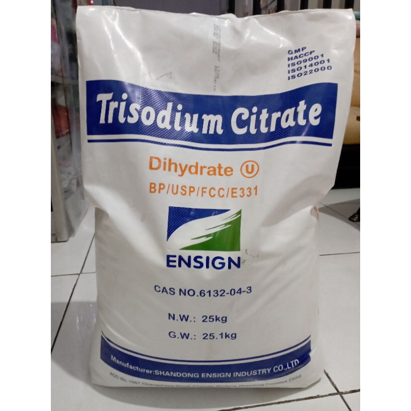 

1 SAK TRISODIUM CITRATE Dihydrate 25 KG Food Grade