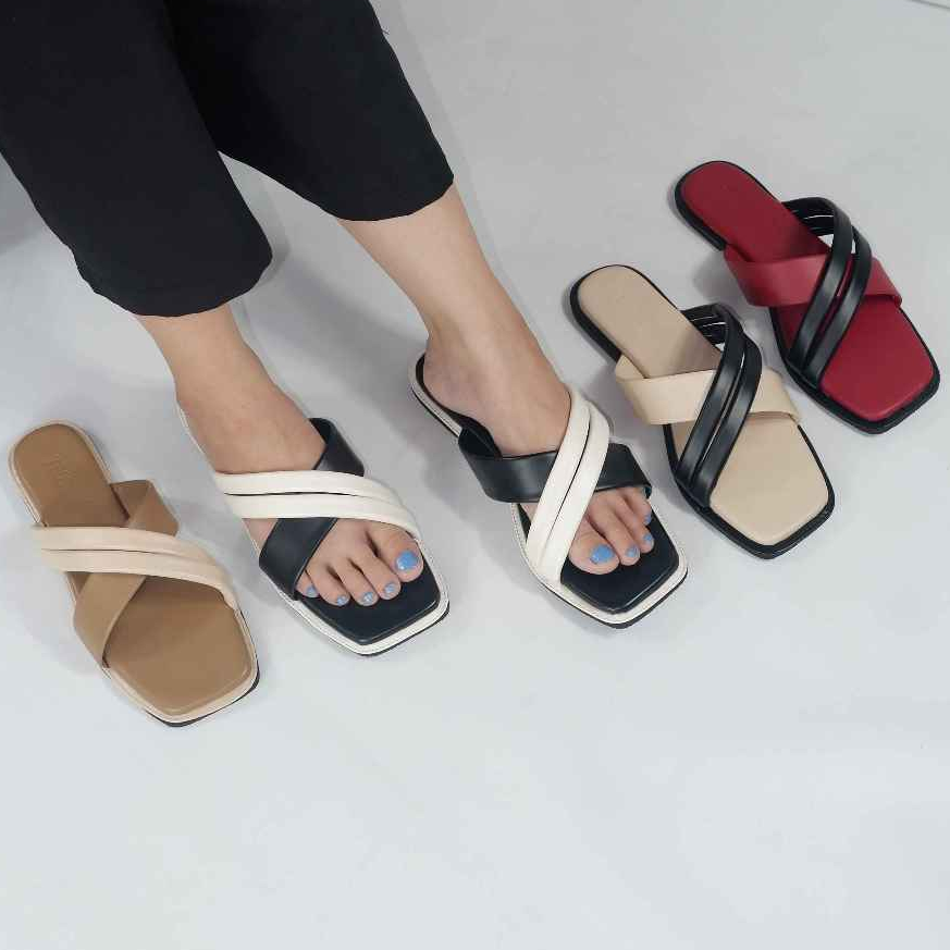 Sandal Flat Wanita Ester Fashion Zelashop