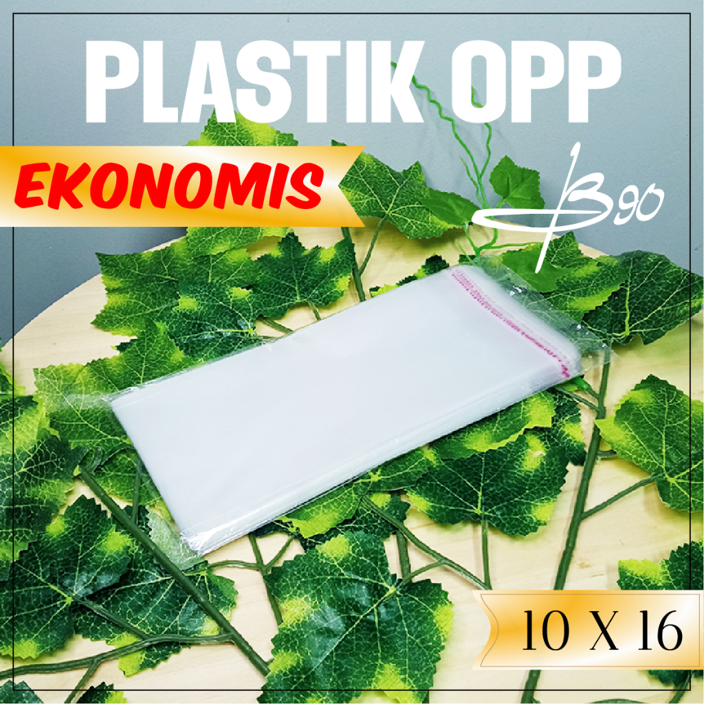 Plastik opp 10x16 cm / Kantong Plastik OPP Ekonomis / Plastik seal /plastik lem 10x16 cm Ekonomis Is
