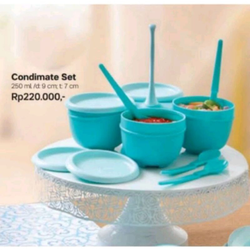 blossom condimate set tupperware