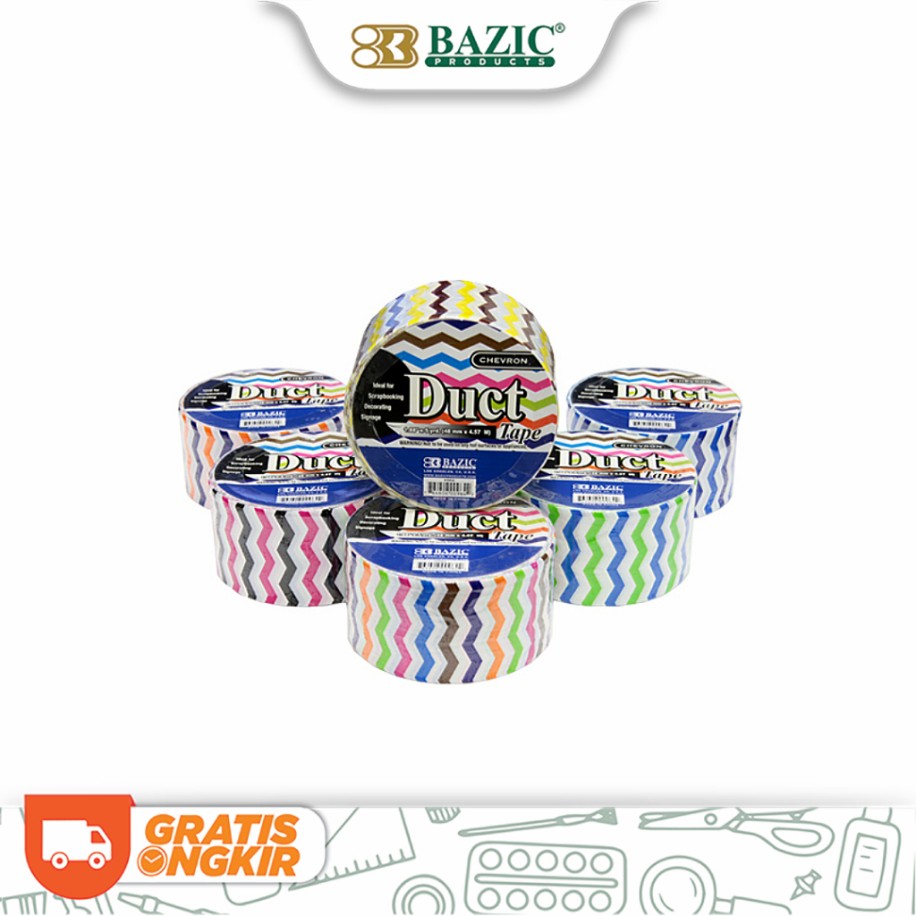 

Bazic 1.88" X 5 Yards Chevron Series Duct Tape