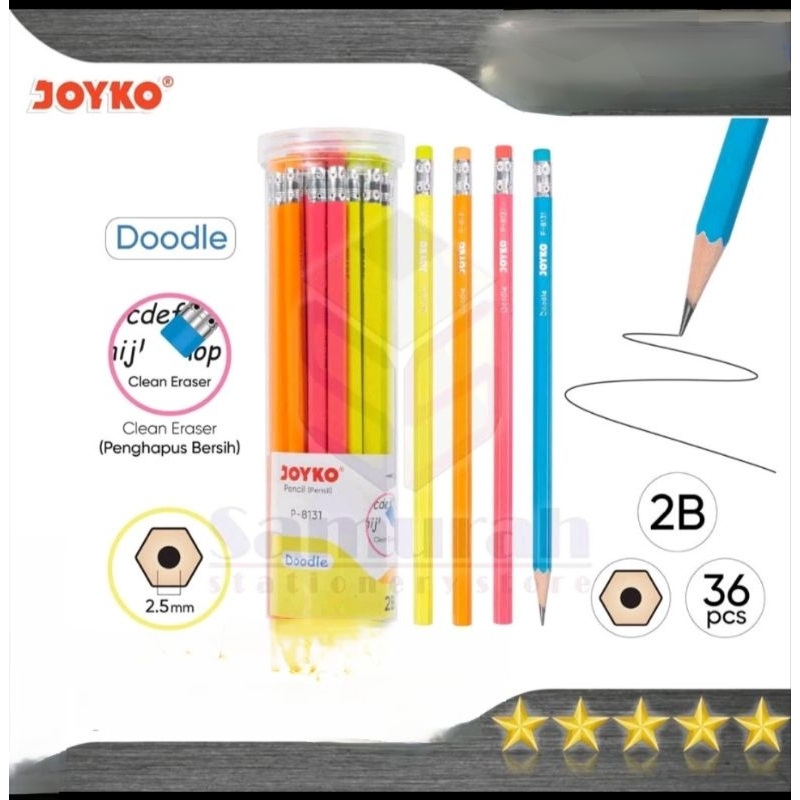 

(1 pcs) Pencil Pensil Joyko P-8131 2B