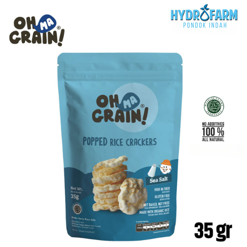 

Oh Ma Grain! - Popped Rice Crackers / Keripik Beras (Sea Salt)