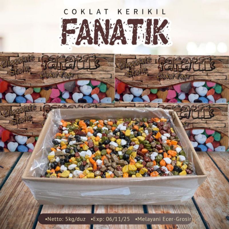 Coklat Kerikil Fanatik