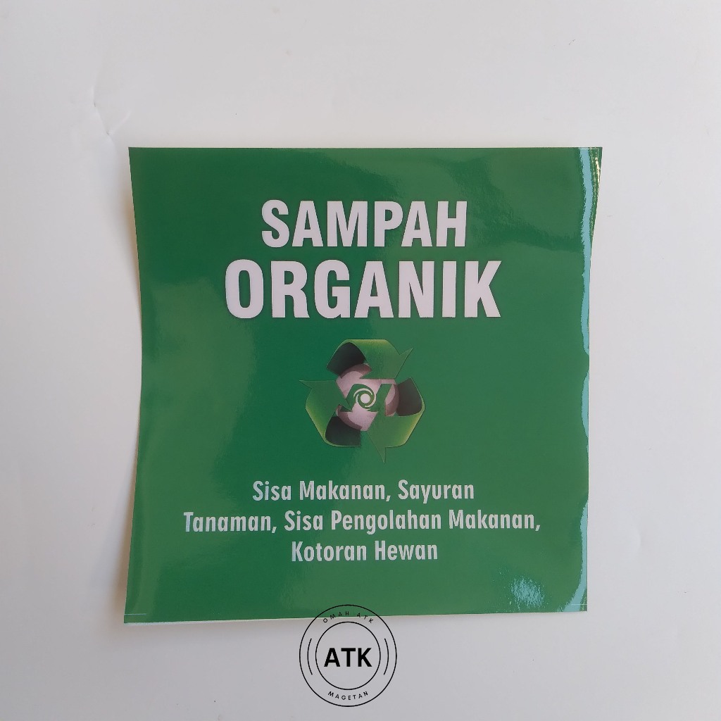 

Stiker Sampah Organik - Label Sampah Organik- Stiker Sampah