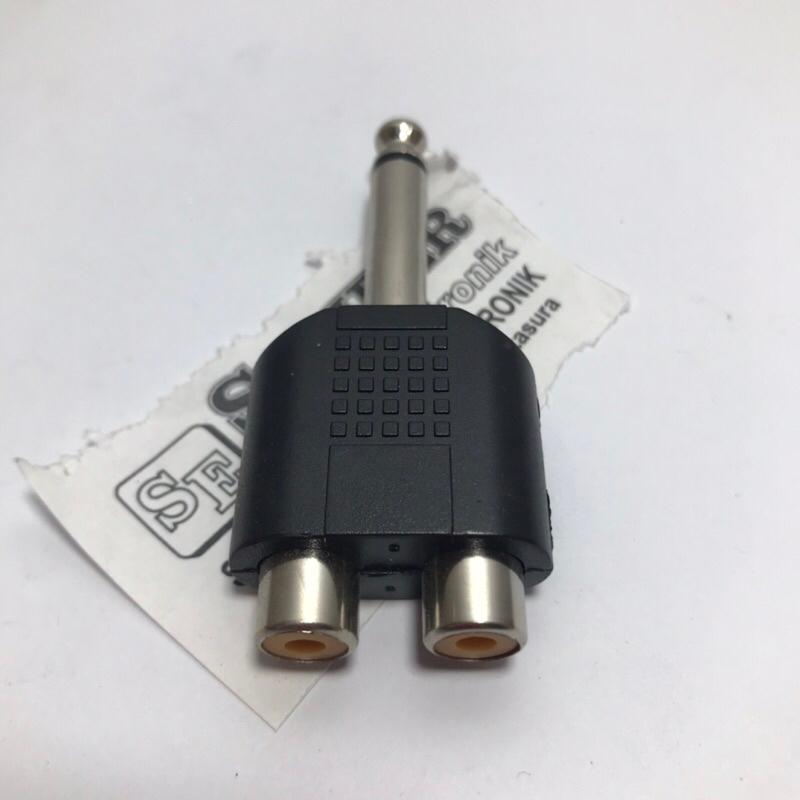 cover rca ke toa jack 6.5 mm mono 2-1 toa