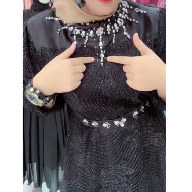 Gamis Fashion Savana Dress Series Hitam