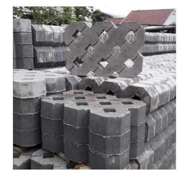 Grass Block ECERAN SATUAN / Grassblock / Grass blok Press Mesin Kualitas Super Lubang 8 / Paving gra