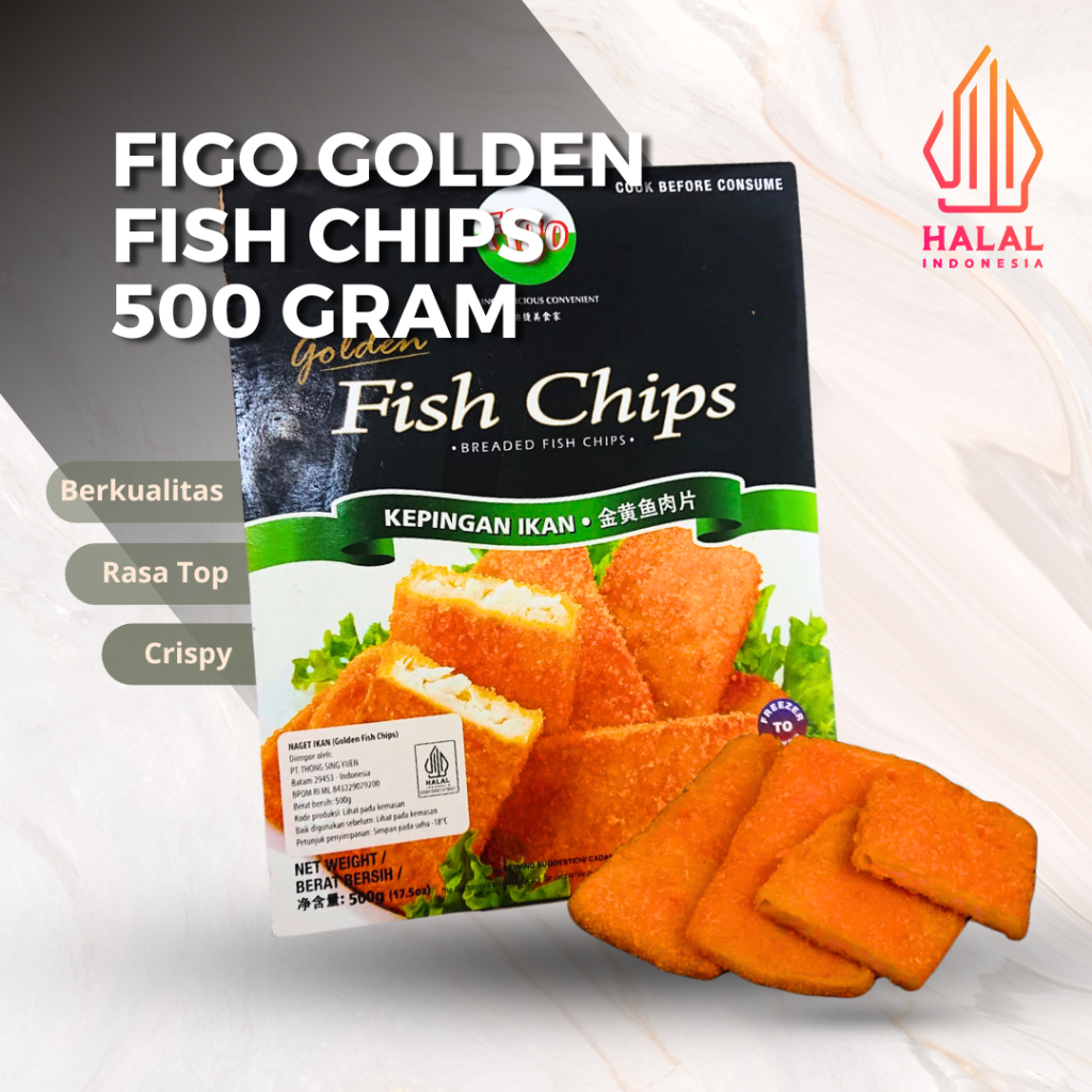 

[GROSIR] FIGO GOLDEN FISH CHIPS NUGGET IKAN 500 GRAM ( BUY 1 GET 1)