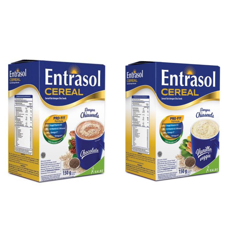 

Quick Start Entrasol Cereal Box Isi 5 Sachet @30g - Vanilla Veggie Chocolate