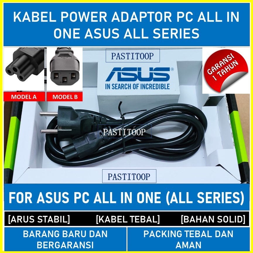 Kabel power asus pc all in one original terbaru