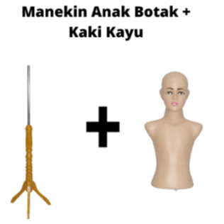 PATUNG MANEKIN TORSO ANAK ANAK + KAKI PENYANGGA PATUNG