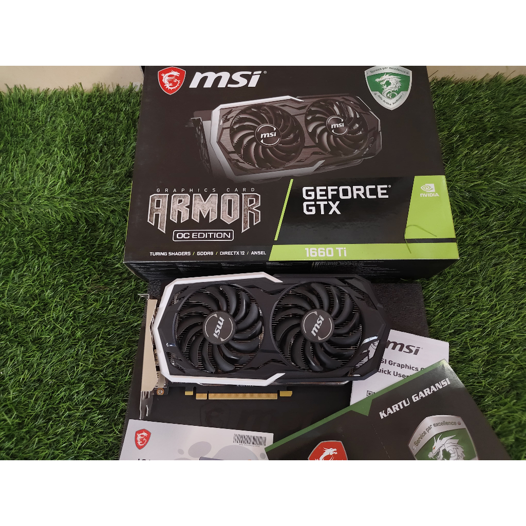 GTX 1660ti 6Gb MSI GTX 1660 ti 6gb Gddr6 Armor Garansi Mulus Like New