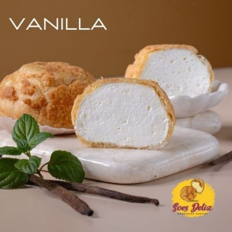 

KUE SUS CHOUX SOES DELIZ ISI 10 RASA VANILLA