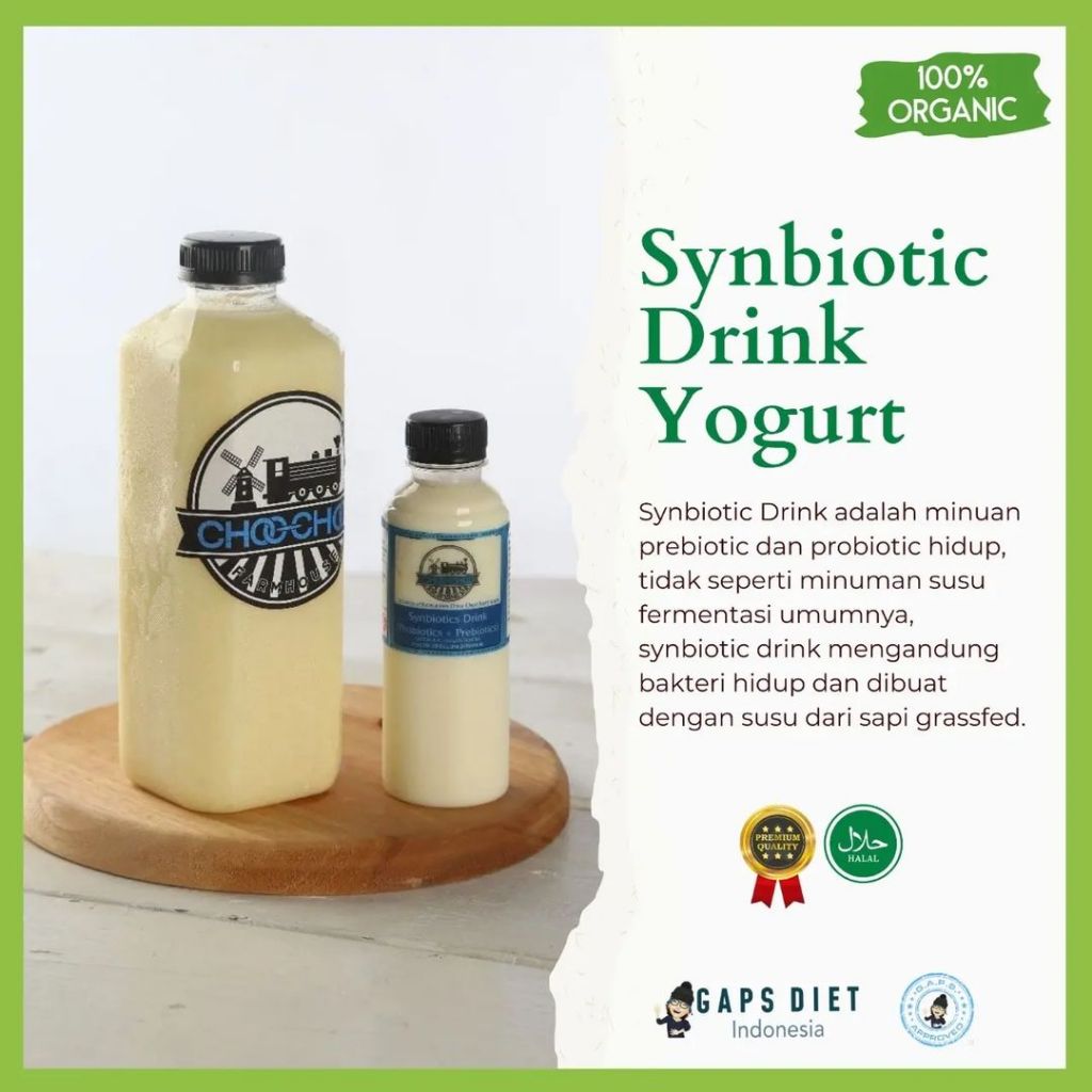 

Gaps Approved synbiotic drink yogurt