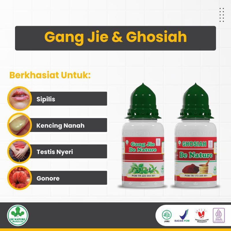 (BISA BAYAR DI TEMPAT / COD) GANG JIE DAN GHO SIAH | OBAT SIPILIS GONORE DAN KENCING NANAH